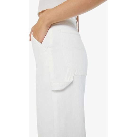 Mother Women's White The Stud Finder Sneak Utility Jeans Pants Size 29 NWOT - Picture 4 of 13